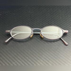 Lanvin purple oval glasses frames
